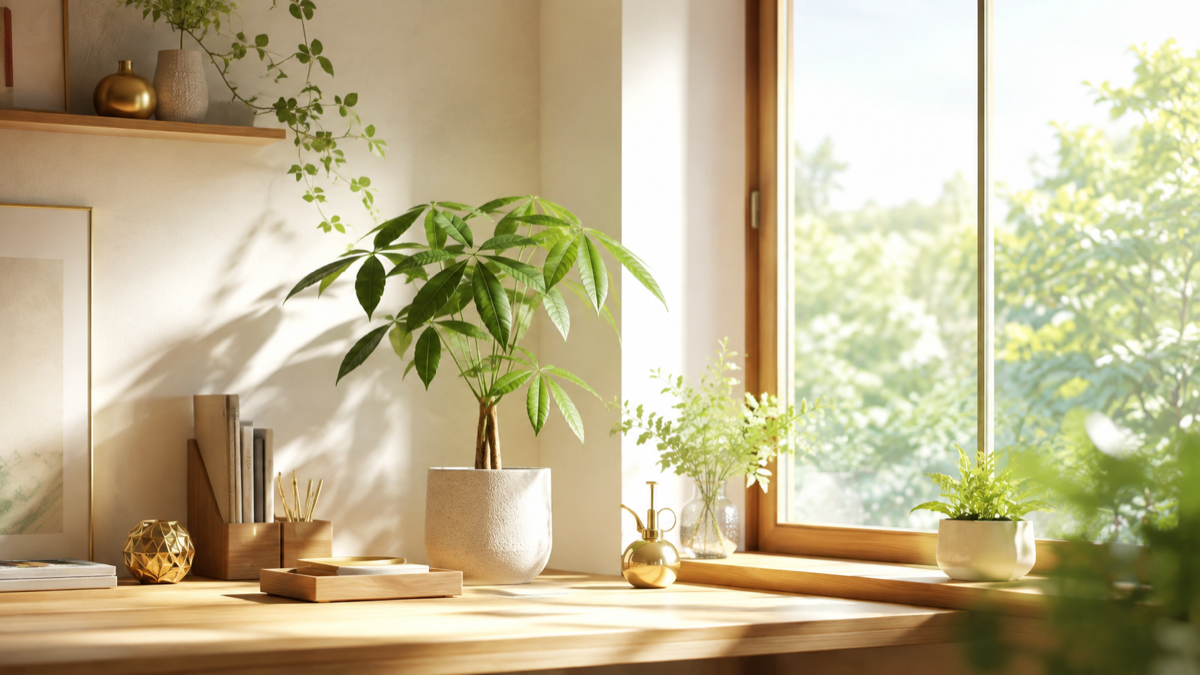 東に置くといいもの 風水 観葉植物 グリーン 青