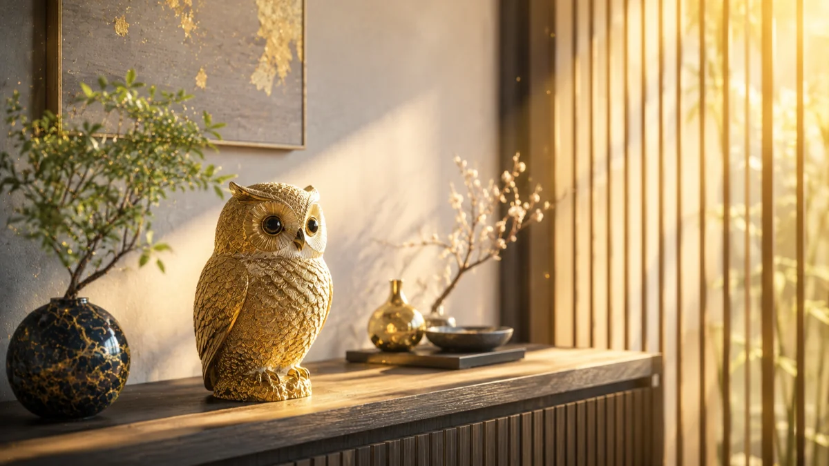 フクロウの置物の風水