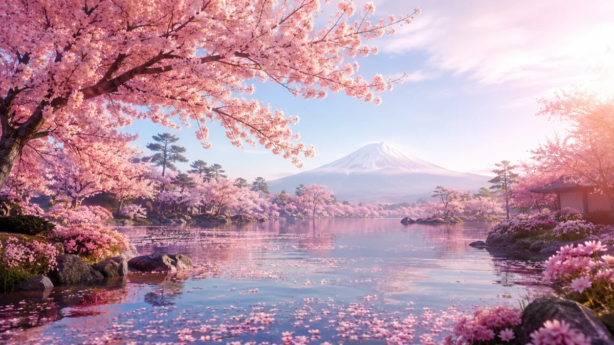 恋愛運の待ち受けにおすすめのピンクの花のイメージ